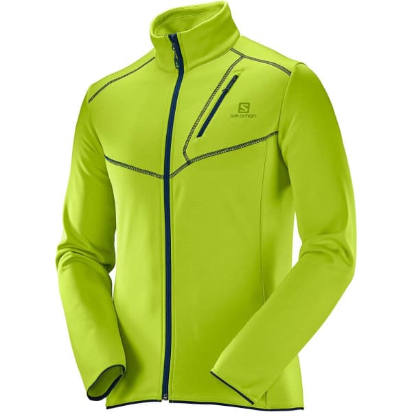 SALOMON DISCOVERY FZ ACID LIME 18 ACID LIME Hiking fleece jacket