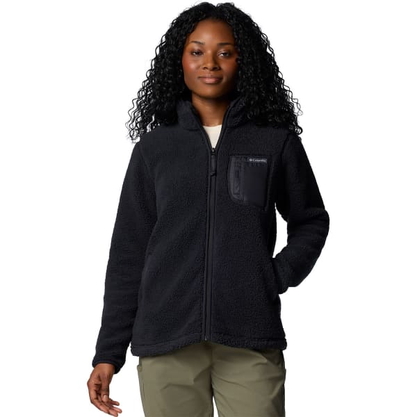 Women's black columbia fleece jacket hot sale