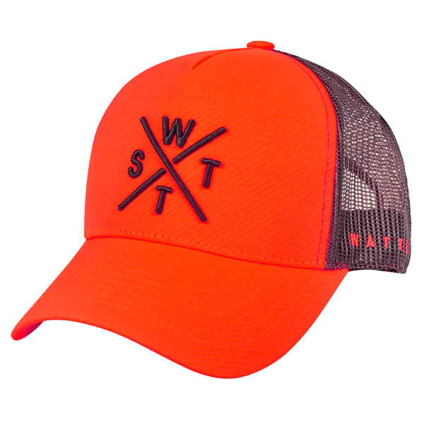 Casquette Tribe - Orange Fluo Embossé