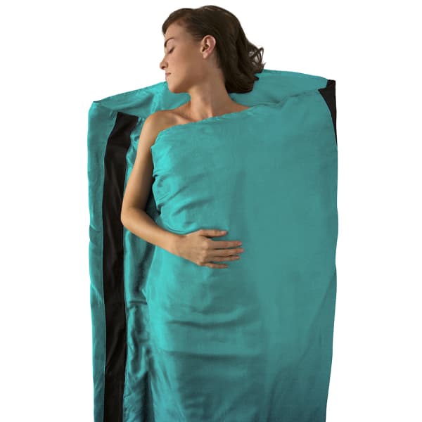 SEA TO SUMMIT DRAP DE SOIE STRETCH LONG NAVY BLUE Sleeping bag liner