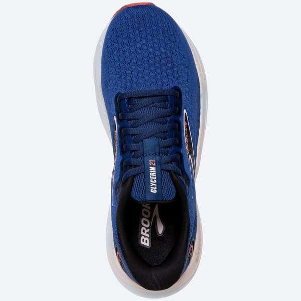 BROOKS GLYCERIN GTS 21 W BLUE ICY PINK ROSE Hardloopschoenen