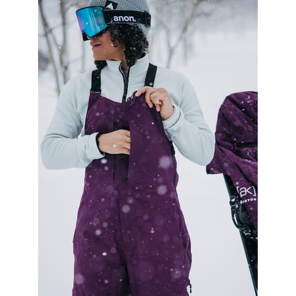 BURTON W AK GORE KM 2L BIB PURPLE ROOT - Ski trousers