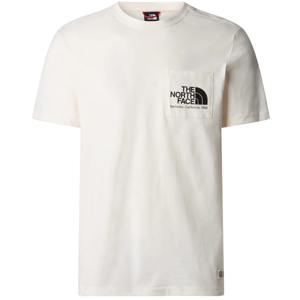 THE NORTH FACE M BERKELEY CALIFORNIA POCKET TEE GARDENIA WHITE TNF BLACK T shirt