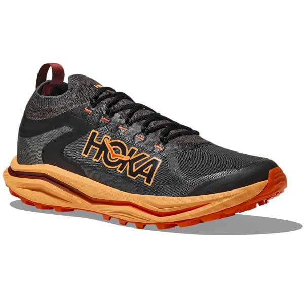 HOKA ONE ONE-ZINAL 2 BLACK / SHERBET - Trail running shoes HOKA ONE ONE-ZINAL 2 BLACK / SHERBET - Trail running shoes