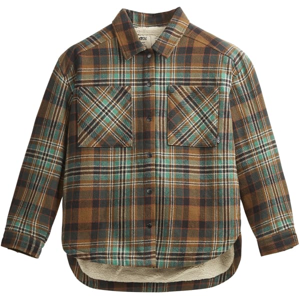 PICTURE TOLGA SHIRT W CAMEL PLAID Overhemd