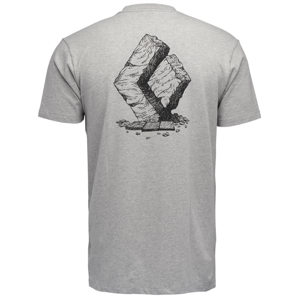 BLACK DIAMOND BOULDER SS TEE NICKEL HEATHER 25