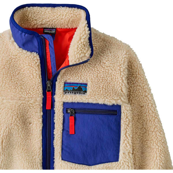 PATAGONIA K'S RETRO-X JACKET NATURAL W/CASCADE GREEN - Polar