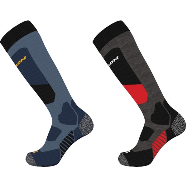 2-PACK BLUE/BELUGA COPEN SALOMON-S/ACCESS socks - Ski