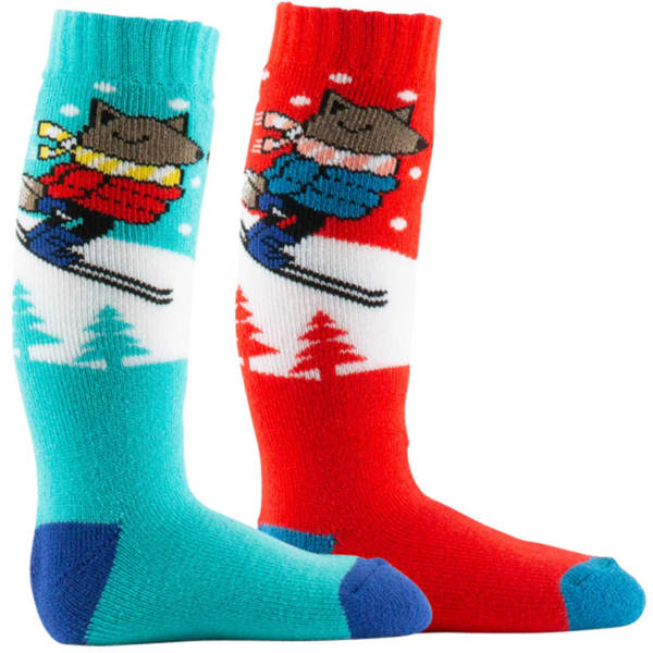 THYO-BABY RENARD TURQUOISE/ROUGE - Chaussette de ski