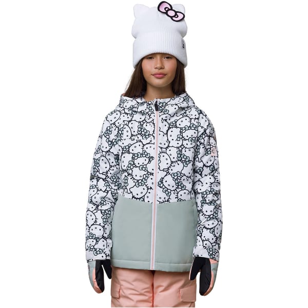 686 GIRLS ATHENA INSULATED JACKET HELLO KITTY DUSTY SAGE Veste