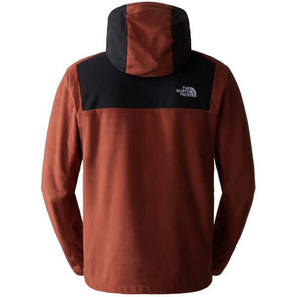 THE NORTH FACE-M HOMESAFE FULL ZIP FLEECE HOODIE BRANDY BROWN/TNF