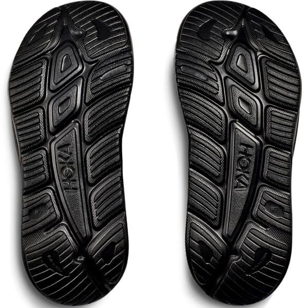 HOKA ONE ONE-ORA ATHLETIC SLIDE BLACK / WHITE - Recovery sandals