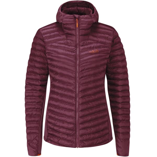 RAB CIRRUS FLEX 2.0 HOODY WMNS DEEP HEATHER Hiking down jacket
