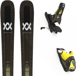 Pack ski alpin VOLKL VOLKL MANTRA 102 + LOOK SPX 12 GW B100 KAKI/YELLOW - Ekosport