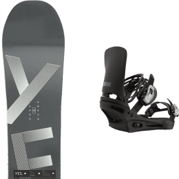 Pack snowboard YES YES BASIC + BURTON CARTEL BLACK - Ekosport