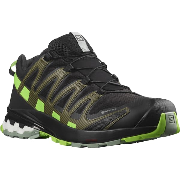 SALOMON-XA PRO 3D V8 GORE-TEX BLACK/GREEN GECKO Trail running shoes