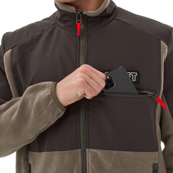 Men's shoreman's shop fleece gridlock jacket