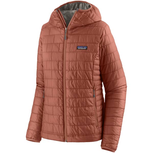 PATAGONIA-W'S NANO PUFF HOODY BURL RED - Hiking down jacket