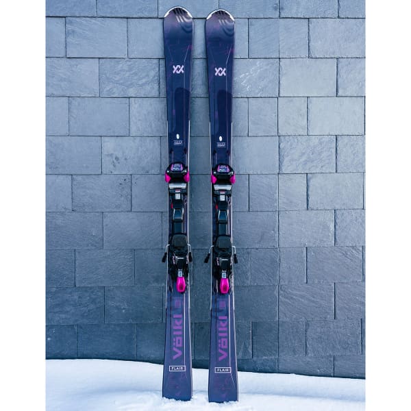 VOLKL FLAIR 79 + WIDERIDE 11 TCX LADY BLACK - Alpine ski set
