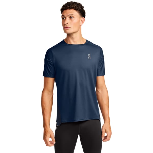 ON RUNNING-PERFORMANCE-T M DENIM/NAVY - Running T-shirt