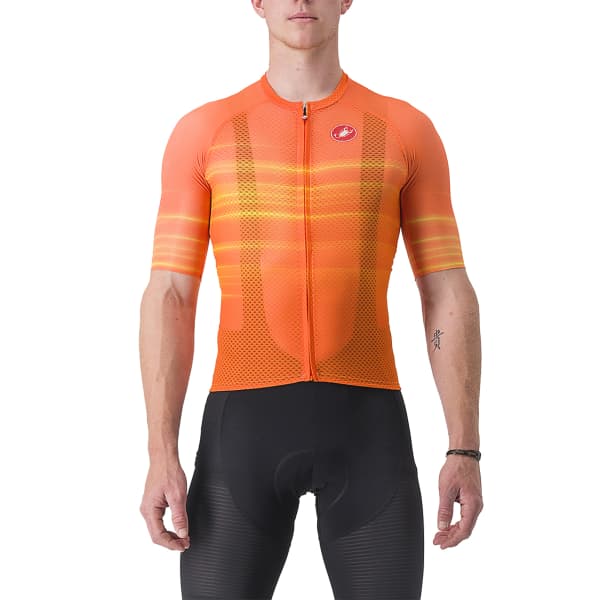 Castelli flusso short sleeve full zip jersey top