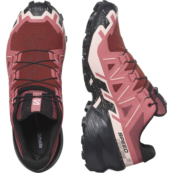 Salomon SPEEDCROSS 6 GTX - Zapatillas de senderismo - black/cow hide/faded  rose/negro 