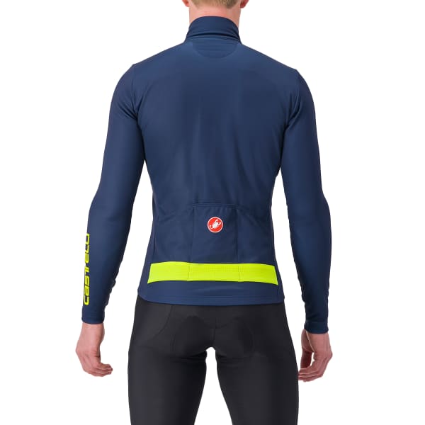 CASTELLI PURO 3 JERSEY FZ BELGIAN BLUE/YELLOW FLUO REFLEX - Jersey