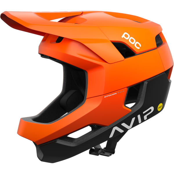 Orange full face mtb helmet hotsell