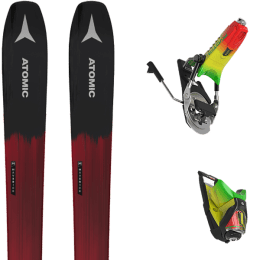 Pack ski ATOMIC ATOMIC MAVERICK 95 TI BLACK/RED + LOOK PIVOT 14 GW B95 FORZA 3.0 - Ekosport
