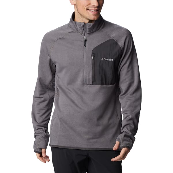 COLUMBIA TRIPLE CANYON HALF ZIP CITY GREY SHARK Fleece sweatshirt