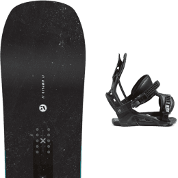 Snowboard AMPLID AMPLID TICKET TWIN  + FLOW NEXUS FUSION BLACK - Ekosport