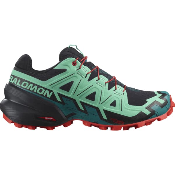 SALOMON SPEEDCROSS 6 W BLACK BISCAY GREEN FIERY RED 23