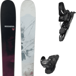 Pack ski ROSSIGNOL ROSSIGNOL BLACKOPS W RALLYBIRD + SALOMON WARDEN MNC 11 BLACK L100 - Ekosport
