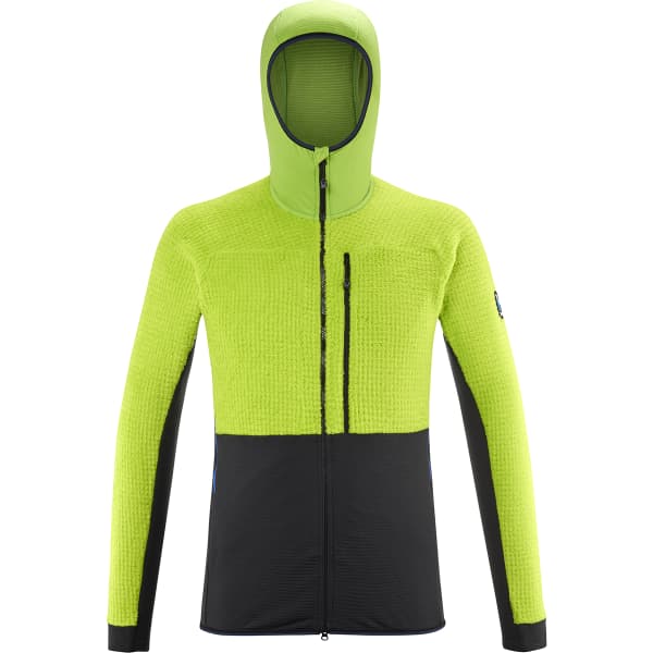MILLET TRILOGY EDGE ALPHA HOOD M BLACK ACID GREEN Ski touring ski fleece jacket