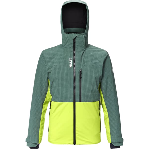 MILLET グリーン フード付きジャケット サイズ2XL MILLET GRANDS MONTETS PEAK JKT M BOTTLE/MACAW GREEN - Ski jacket