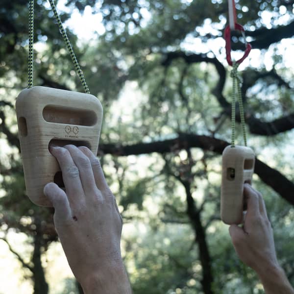 YY Vertical | Hangboard for Rock Climbing in Recycled Rubber Wood |  Designed to Strengthen Your Fingers, Grips and Arms