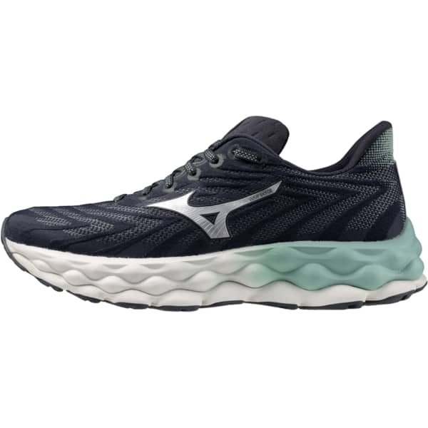 MIZUNO WAVE SKY 8 W INDIA INK NEO SILVER DUSTY JADE GREEN Laufschuhe
