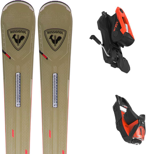 ROSSIGNOL-REACT 8 C.A.M. + NX 12 GW B80 KHAKI - Alpine ski set ROSSIGNOL-REACT 8 C.A.M. + NX 12 GW B80 KHAKI - Alpine ski set