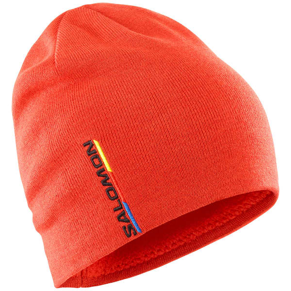 SALOMON-GRAPHIC BEANIE FIERY RED - Bonnet ski