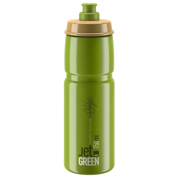 ELITE JET GREEN 750 ML OLIVE GREEN Bike water bottle