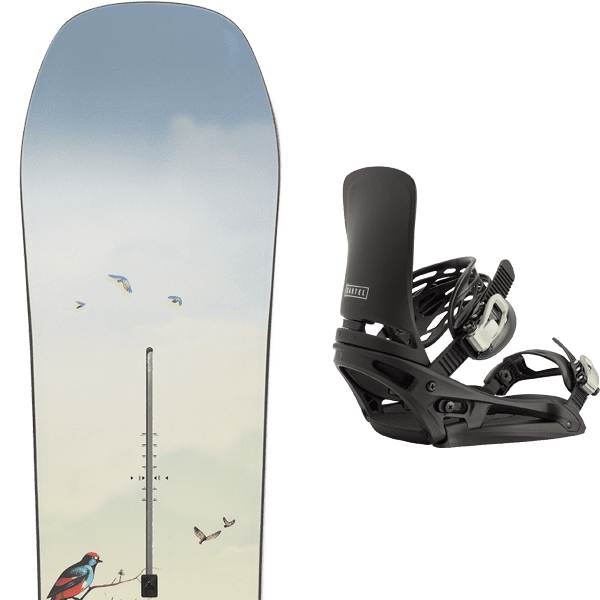 BURTON CUSTOM BOARD + Fix - Snowboard set