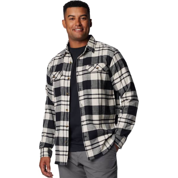 COLUMBIA FLARE GUN STRETCH FLANNEL BLACK RIVER CROSSING PLAID Overhemd