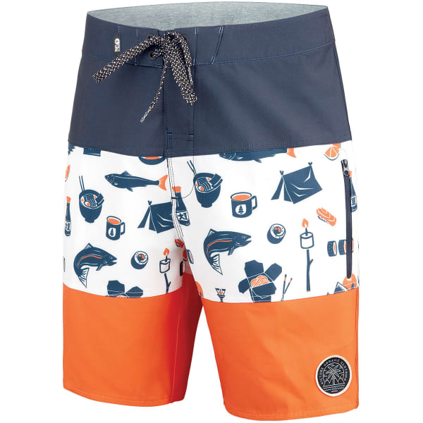 picture kaude 19 boardshorts - bleu / orange - taille xs 2021