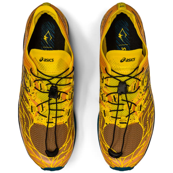 ASICS-FUJISPEED GOLDEN YELLOW/INK TEAL - Trail running shoes