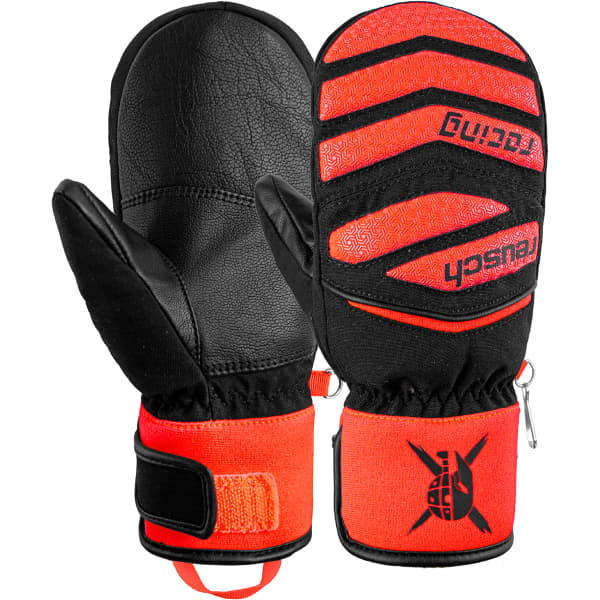 REUSCH-WORLDCUP WARRIOR PRIME R-TEX XT JR MITT BLACK/FLUO RED - Manopola sci