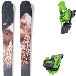 BU Ski Alpin NORDICA NORDICA SANTA ANA 98 BLACK PEACH + TYROLIA ATTACK² 13 GW W/O BRAKE [A] GREEN - Ekosport