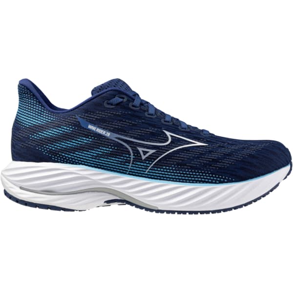 MIZUNO-WAVE RIDER 28 ESTATE BLUE/WHITE/RIVER BLUE - Running shoe