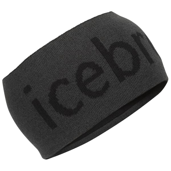 ICEBREAKERMERINO HEADBAND JET JET HEATHER/BLACK Bandeau cache cou