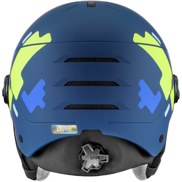 UVEX ROCKET JR VISOR BLUE PUZZLE - Ski helmet