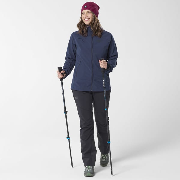 MILLET-FUSION SHIELD HOODIE W SAPHIR - Softshell hiking jacket MILLET-FUSION SHIELD HOODIE W SAPHIR - Softshell hiking jacket
